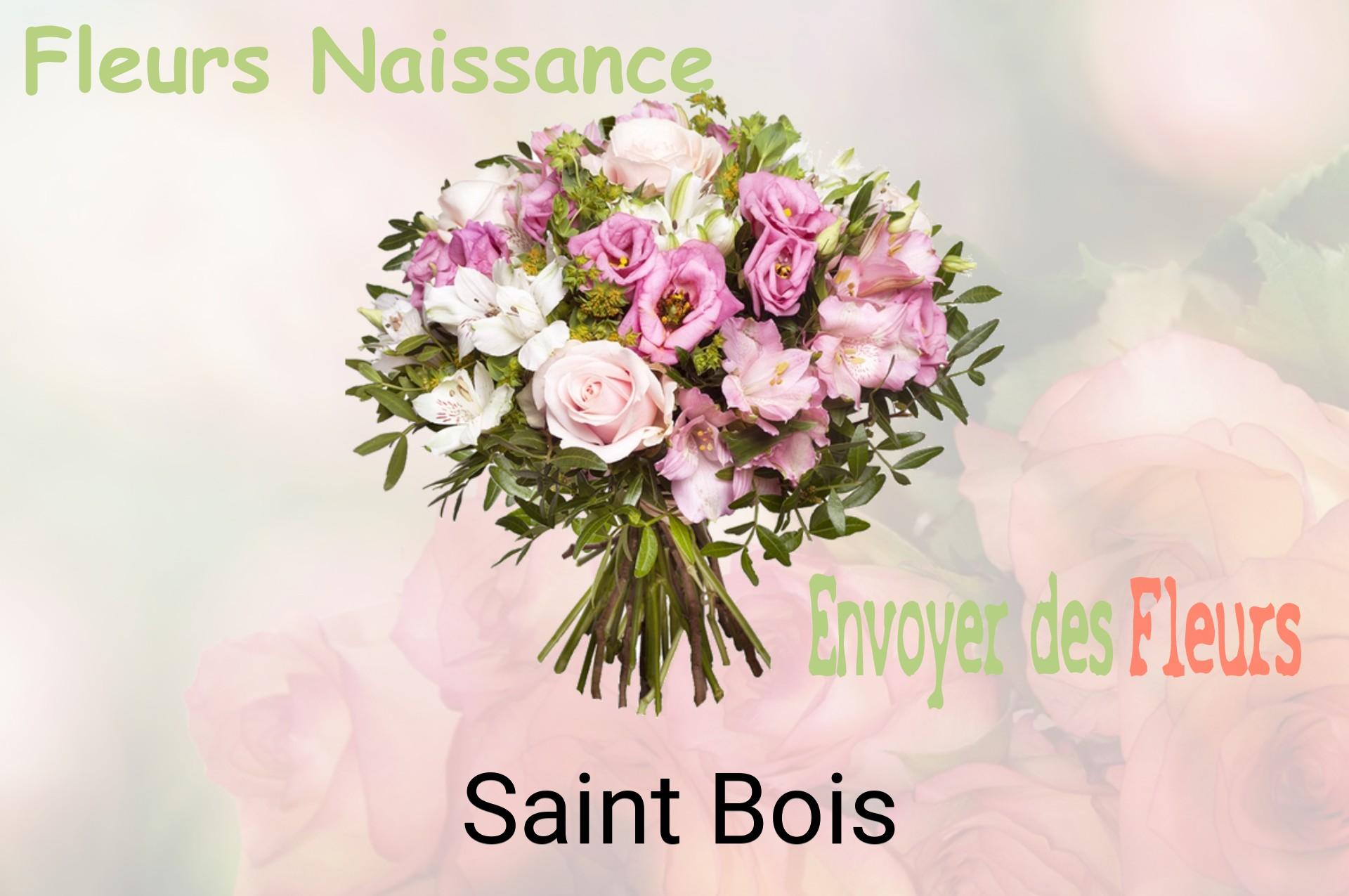 Bouquet de fleurs de naissance livré à Saint-Bois